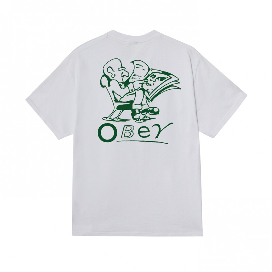 Ανδρικό T-Shirt Λευκό - Obey Reader