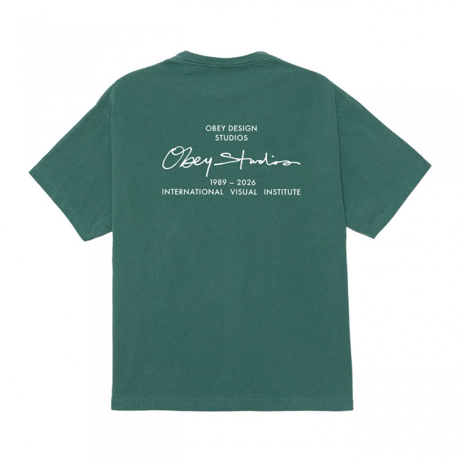 Ανδρικό T-Shirt Πράσινο - Obey Institute