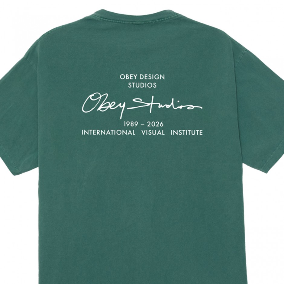 Ανδρικό T-Shirt Πράσινο - Obey Institute