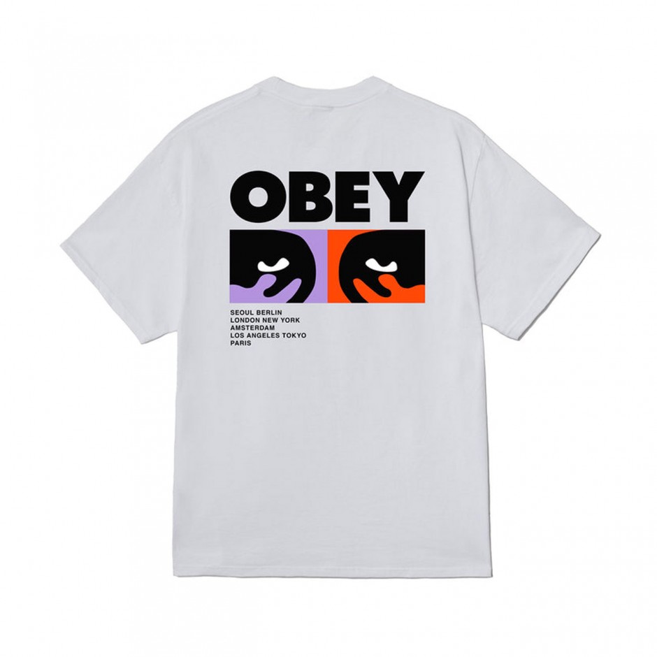 Men's T-Shirt White - Obey Always Watching