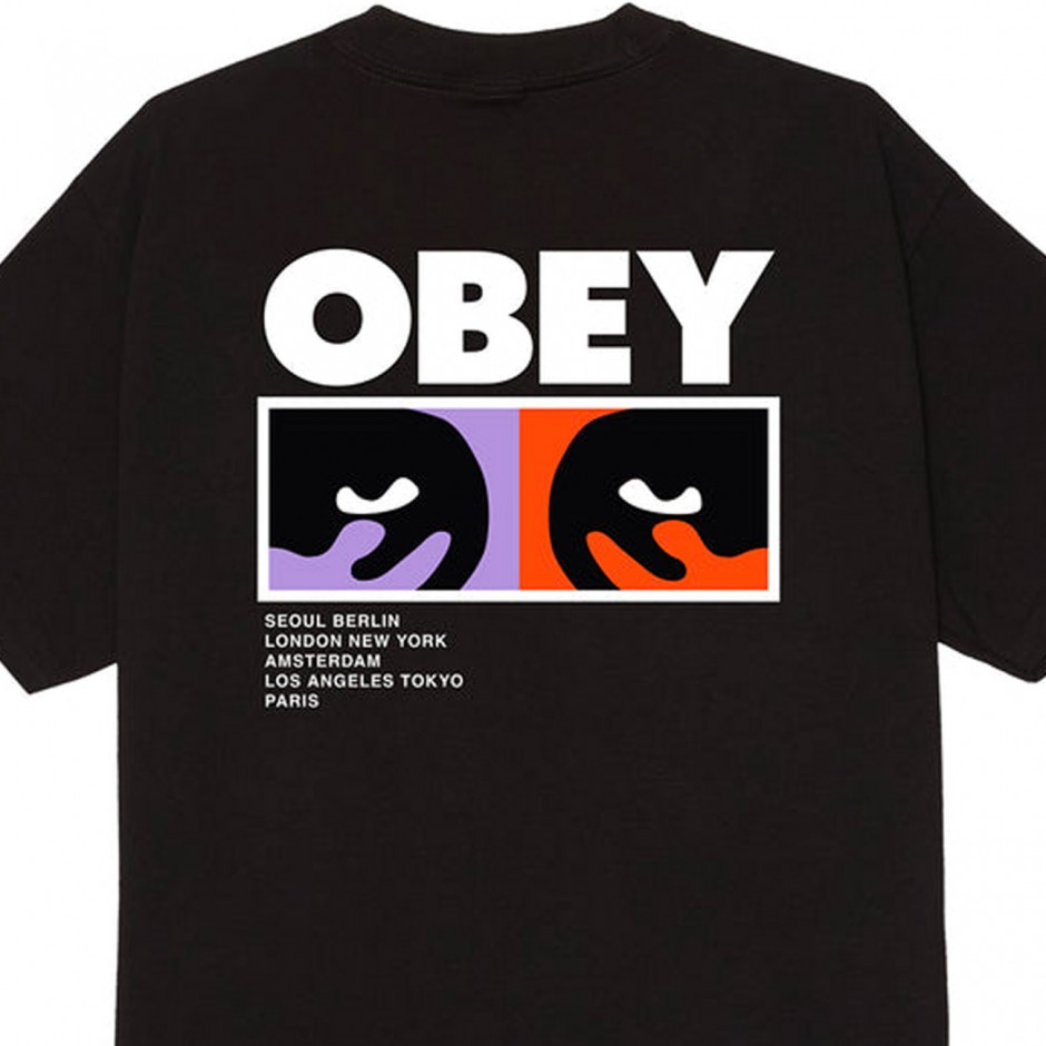 Men's T-Shirt Black - Obey Always Watching
