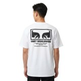 Ανδρικό T-Shirt Λευκό - Obey The Medium Is The Message Εικόνα 0