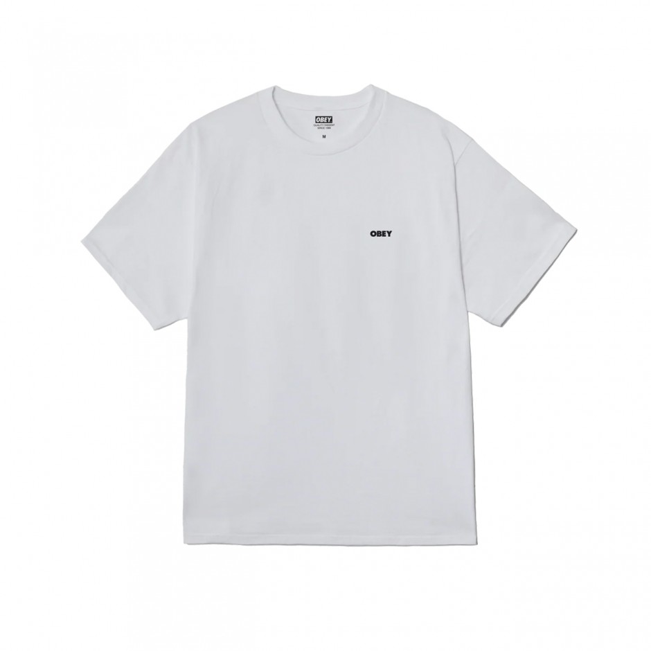Ανδρικό T-Shirt Λευκό - Obey The Medium Is The Message