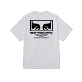 Ανδρικό T-Shirt Λευκό - Obey The Medium Is The Message Εικόνα 3