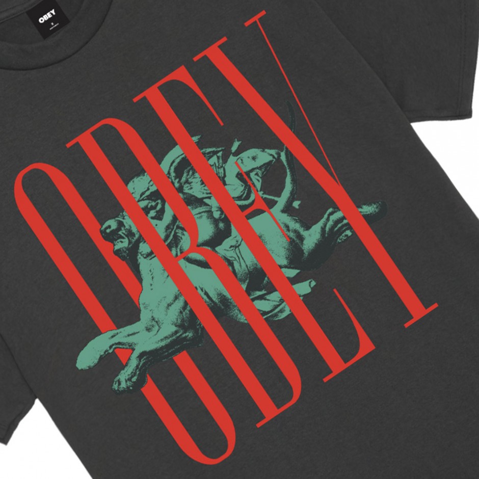 OBEY PILLARS TEE 165264495-VBL Μαύρο