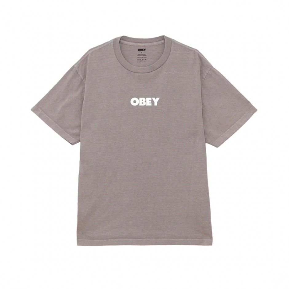 OBEY BOLD TEE 167924100-SIG Grey