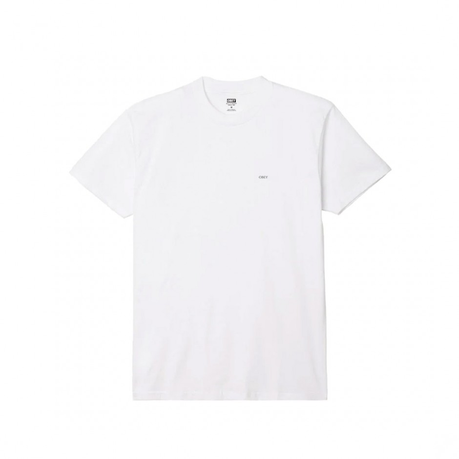 Ανδρικό T-Shirt Λευκό - Obey Geometric Power Canvas