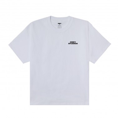 Men's T-Shirt White - Obey Sky Face
