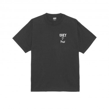 Ανδρικό T-Shirt Μαύρο - Obey Has A Posse