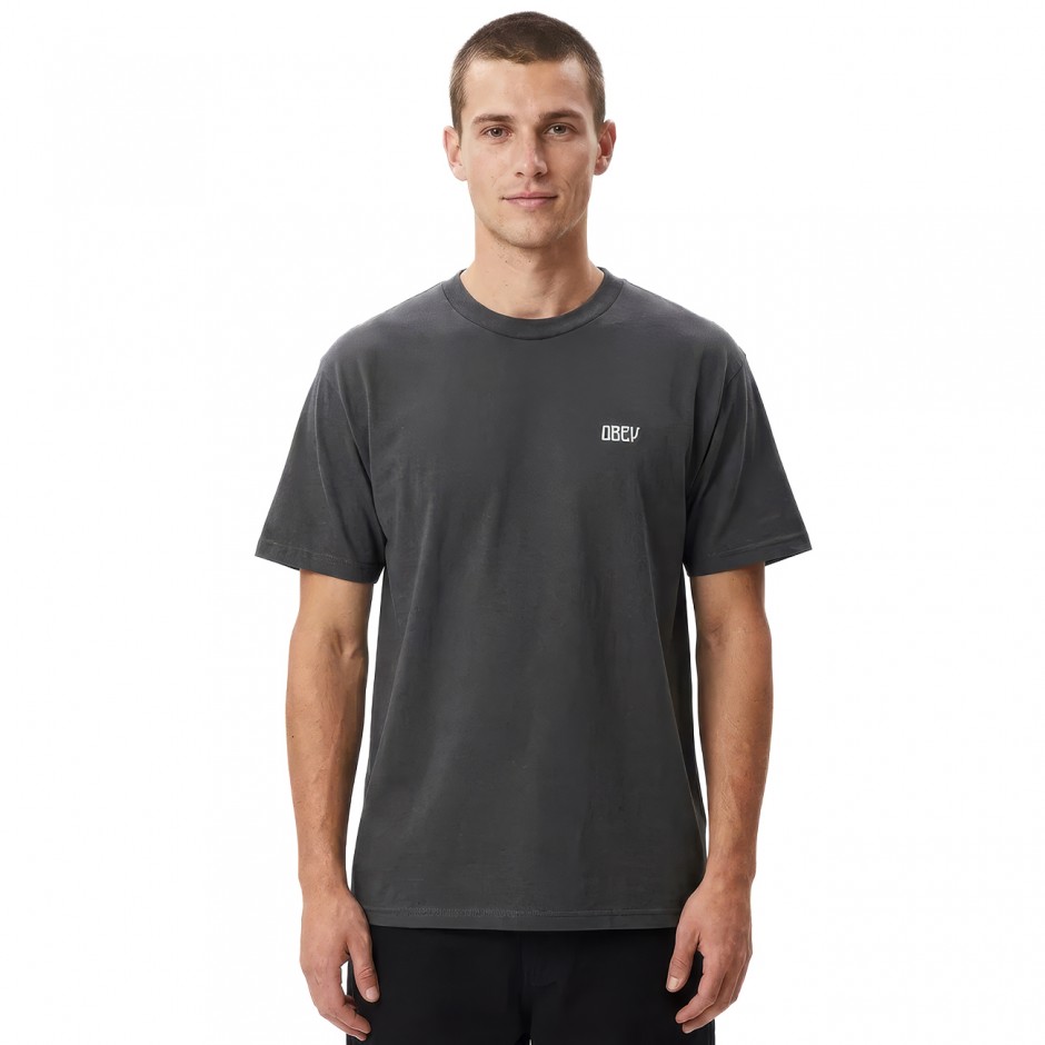 Ανδρικό T-Shirt Μαύρο - Obey Peace Now Butterflies