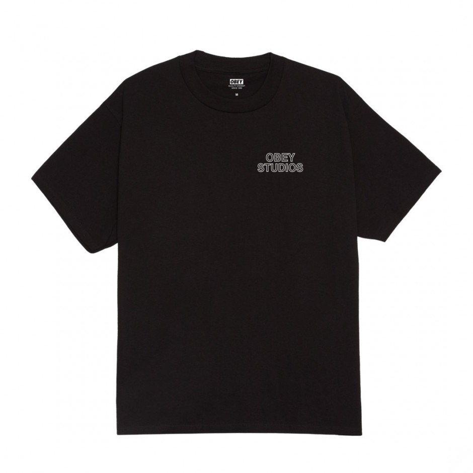 OBEY STUDIOS PALETTE TEE 165264052-BLK Black