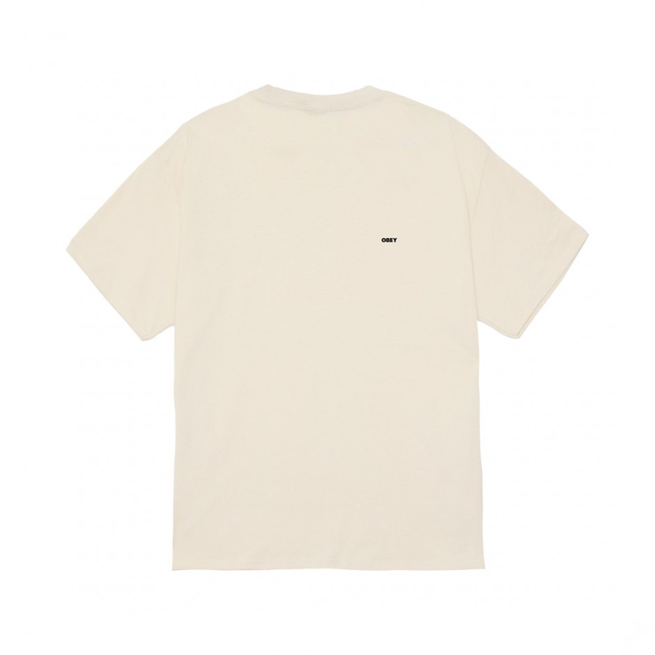 OBEY CROPPED ICON 165264064-CRM Beige