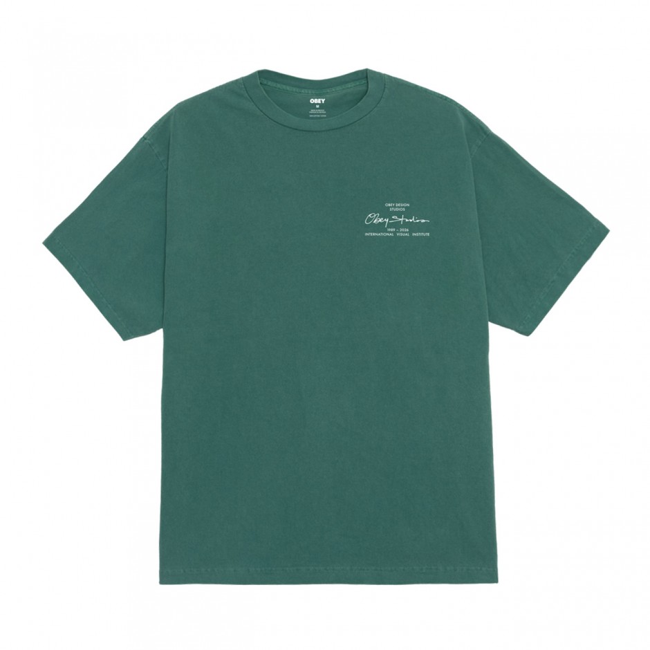 Ανδρικό T-Shirt Πράσινο - Obey Institute
