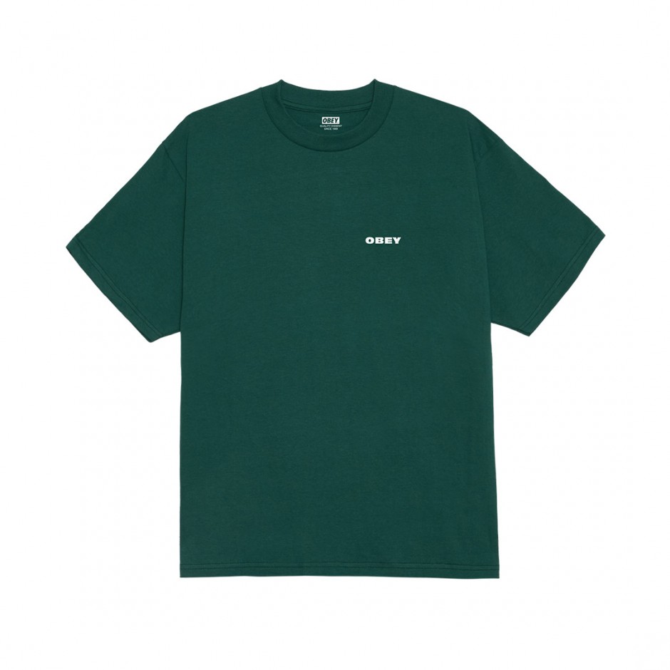 Ανδρικό T-Shirt Πράσινο - Obey We See You