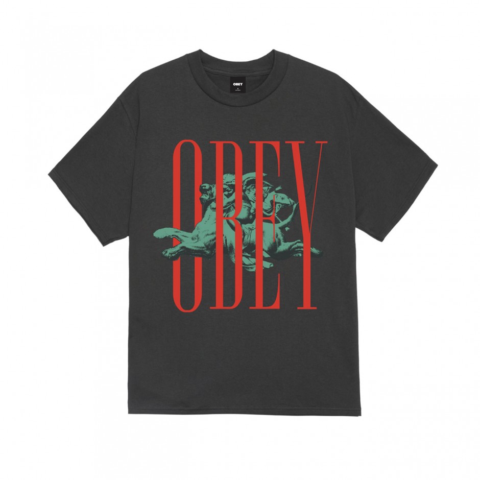 OBEY PILLARS TEE 165264495-VBL Μαύρο
