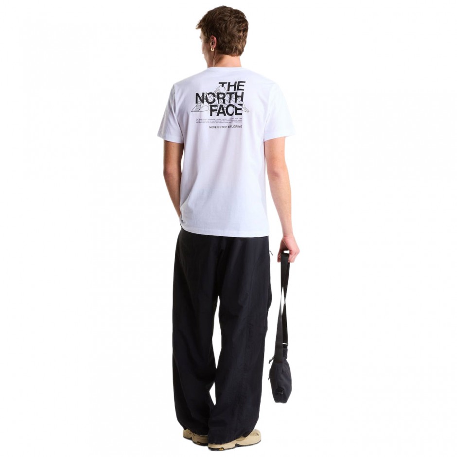 Ανδρικό T-Shirt Λευκό - The North Face Mountain Sketch