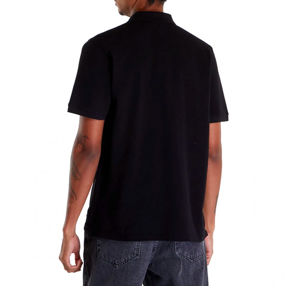 Ανδρική Μπλούζα Πόλο Μαύρη - Carhartt WIP S/S Chase Pique