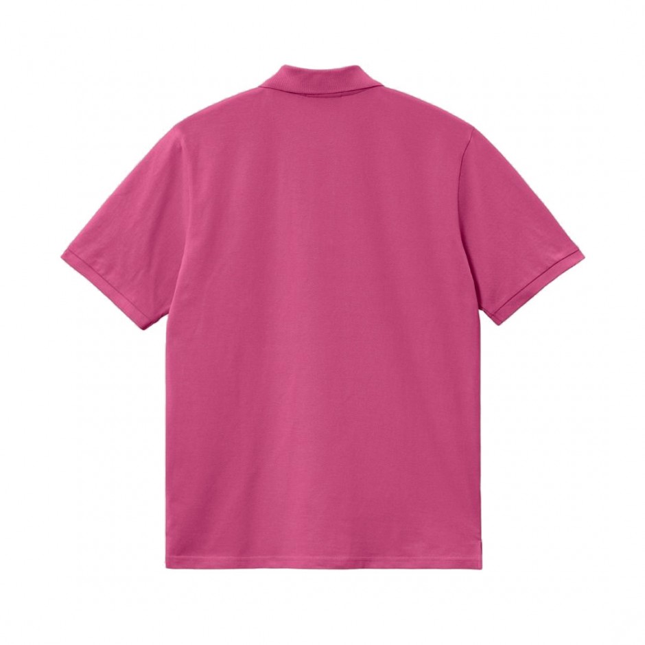 Ανδρική Μπλούζα Πόλο Ροζ - Carhartt WIP S/S Chase Pique