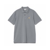 Ανδρική Μπλούζα Πόλο Γκρι - Carhartt WIP S/S Chase Pique Εικόνα 