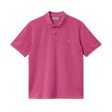 Ανδρική Μπλούζα Πόλο Ροζ - Carhartt WIP S/S Chase Pique