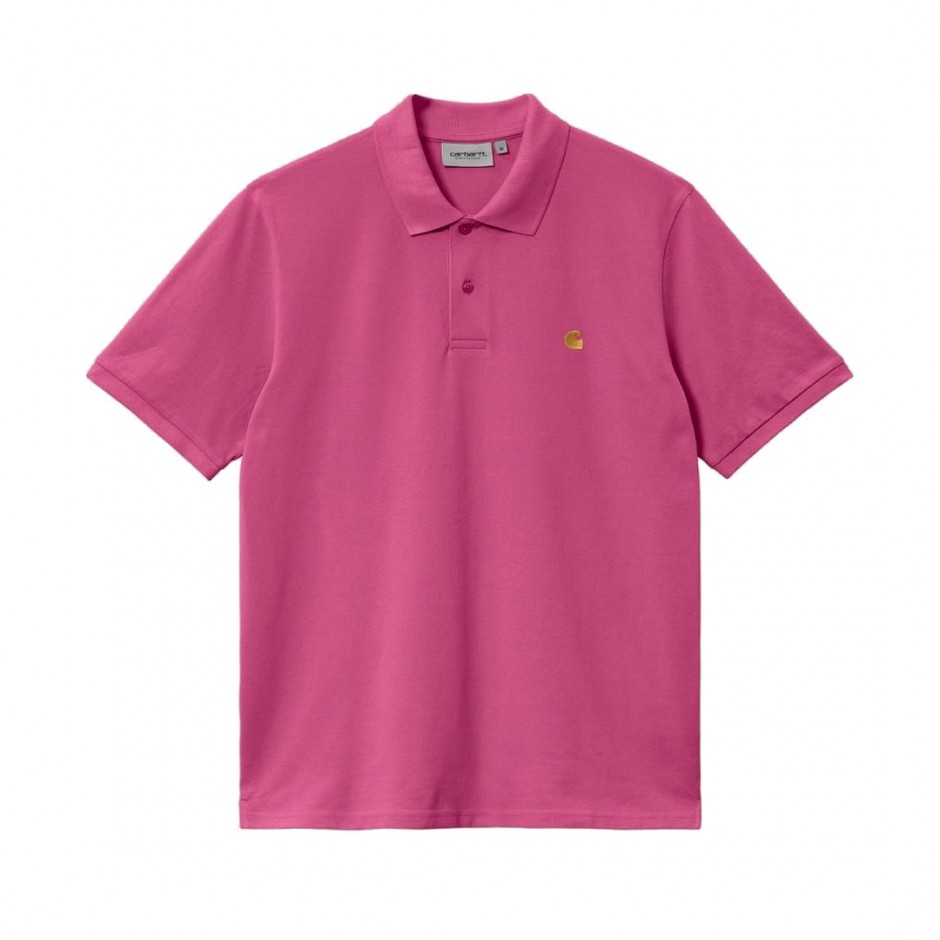 Ανδρική Μπλούζα Πόλο Ροζ - Carhartt WIP S/S Chase Pique