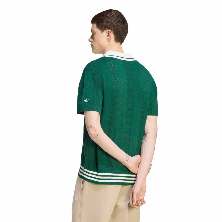 Men's Polo T-Shirt Pine - adidas Originals Polo Sweater