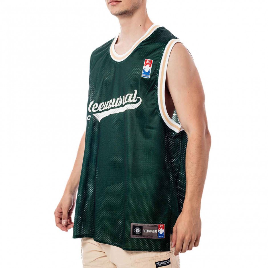 Ανδρική Αμάνικη Μπλούζα Πράσινη - Bee Unusual Mesh Tank Top Good Land