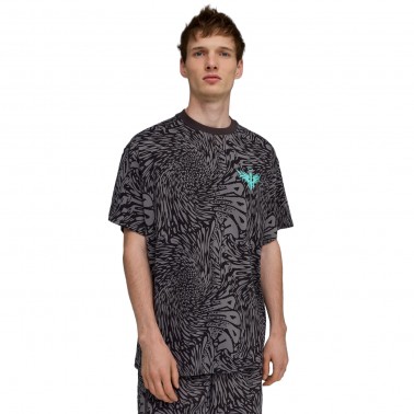 Men's T-Shirt Black - PUMA Melo World Oversized