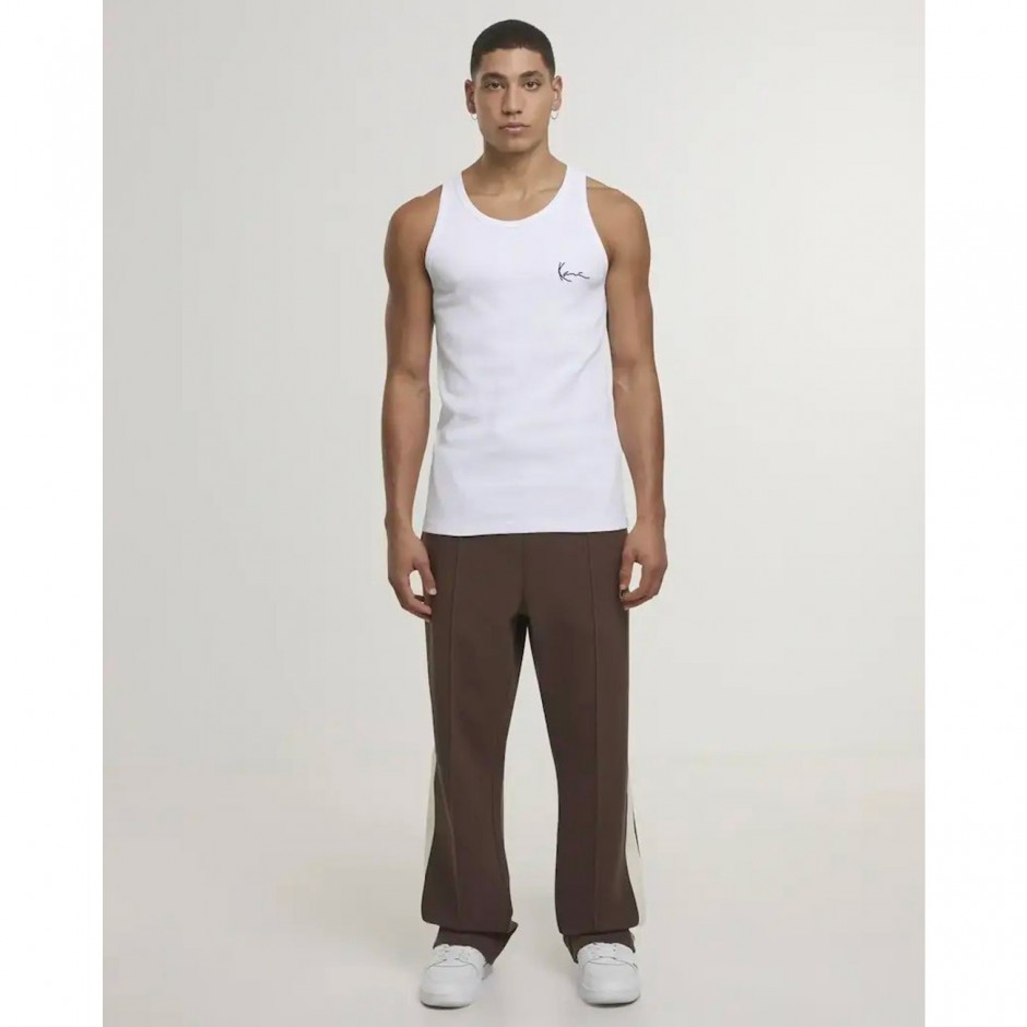 Men's Tank Top White - Karl Kani Small Signature Rib 
