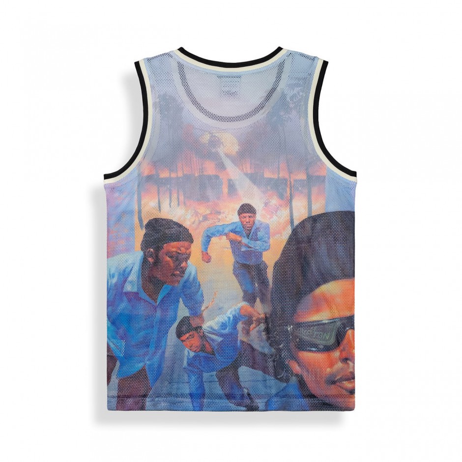 Unisex T-Shirt Πολύχρωμο - Grimey 100 Miles Basketball Jersey