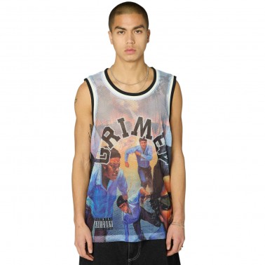 Men's T-Shirt Colorful - Grimey 100 Miles Basketball Jersey