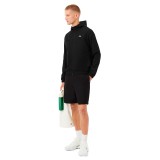 Men's Tennis Shorts Black - Lacoste Lightweight Diamond Taffeta Image 1