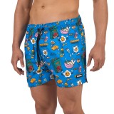 Men's Swim Shorts Blue - Bee Unusual 'Breakfast Club' Image 1