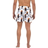 Men's Swim Shorts White - Bee Unusual 'Greek Fuel'  Image 0