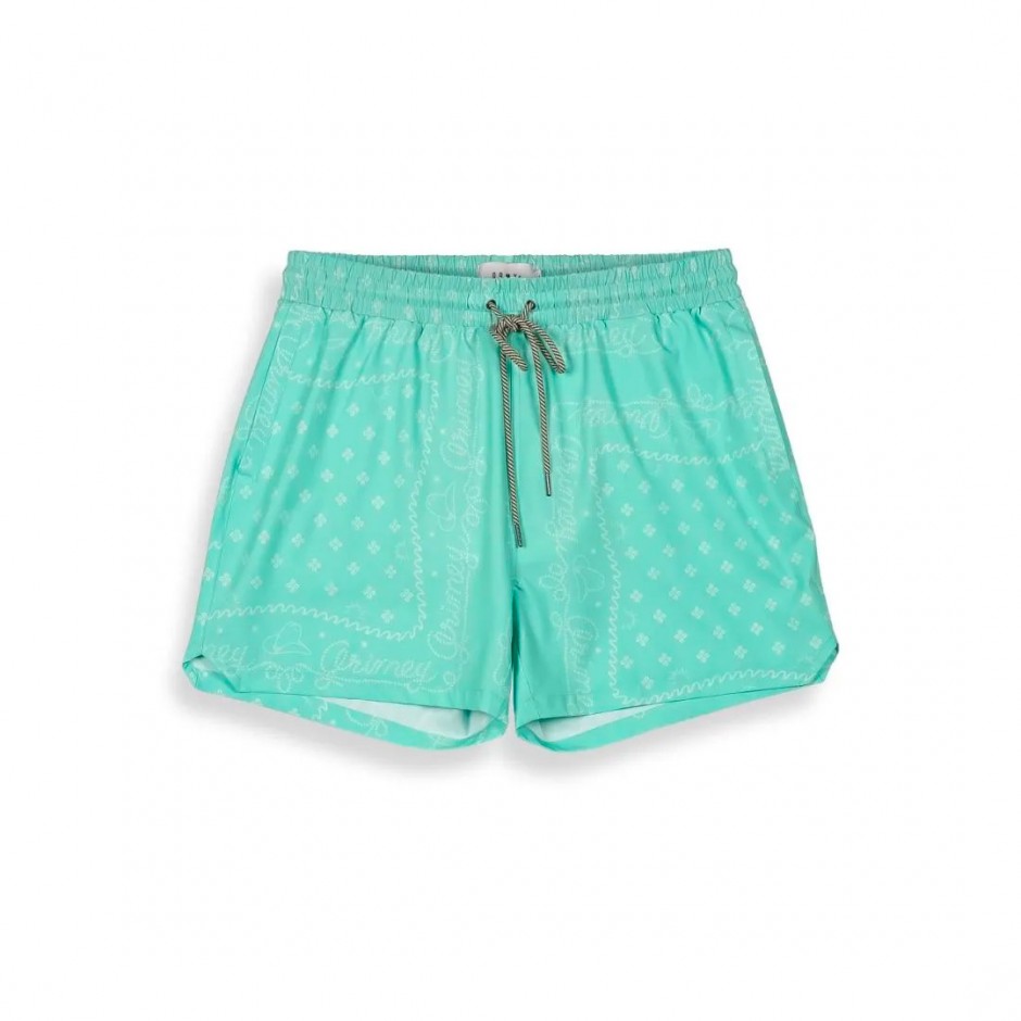 GRIMEY LONE HAND  SWIMMING SHORTS GBS195-BLU Blue