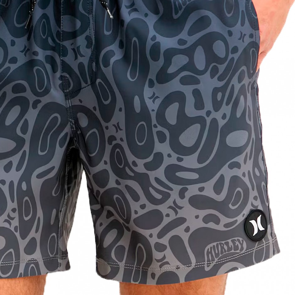 Men's Swim Shorts Coal - Hurley Volley Flex Print