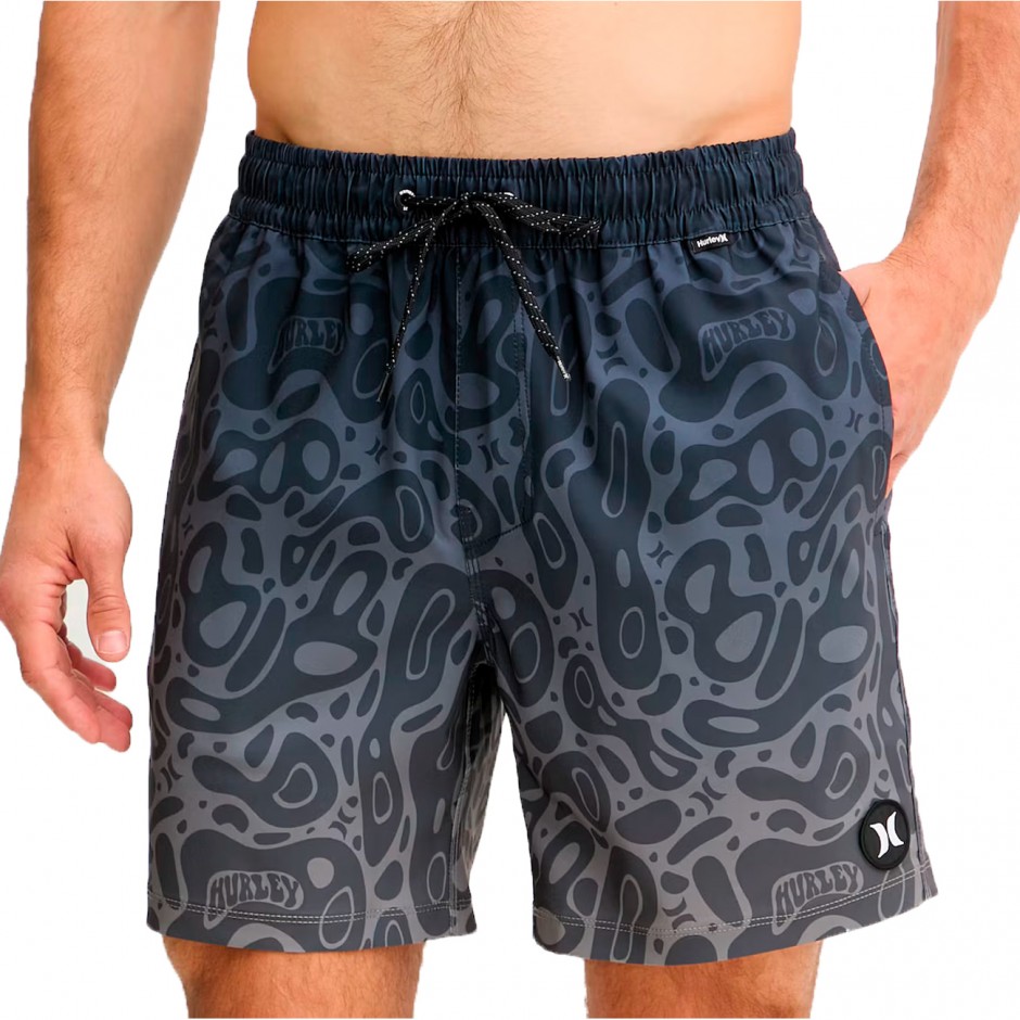 Men's Swim Shorts Coal - Hurley Volley Flex Print