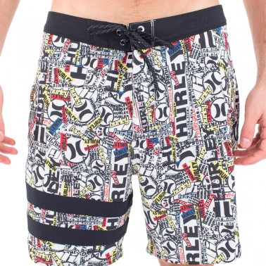 HURLEY PHANTOM-ECO 25TH S1 BLOCK PARTY 18" MBS0011930-H007 Colorful