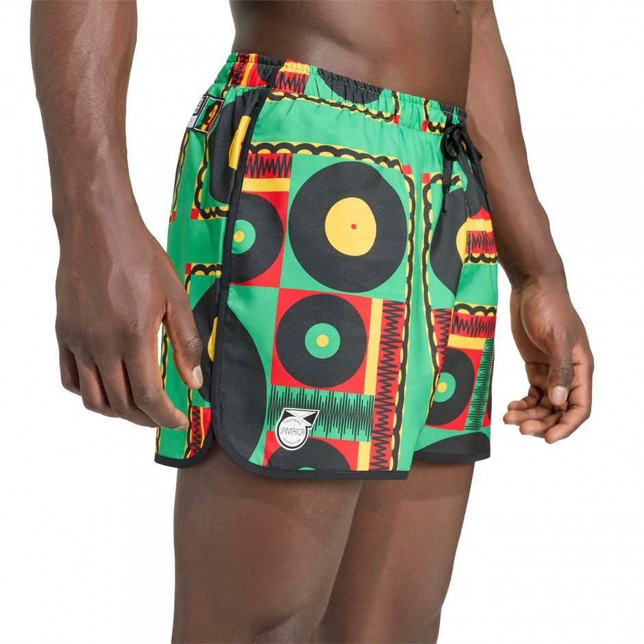 Men's Swim Shorts Colorful - adidas Originals Jamaica x Bob Marley
