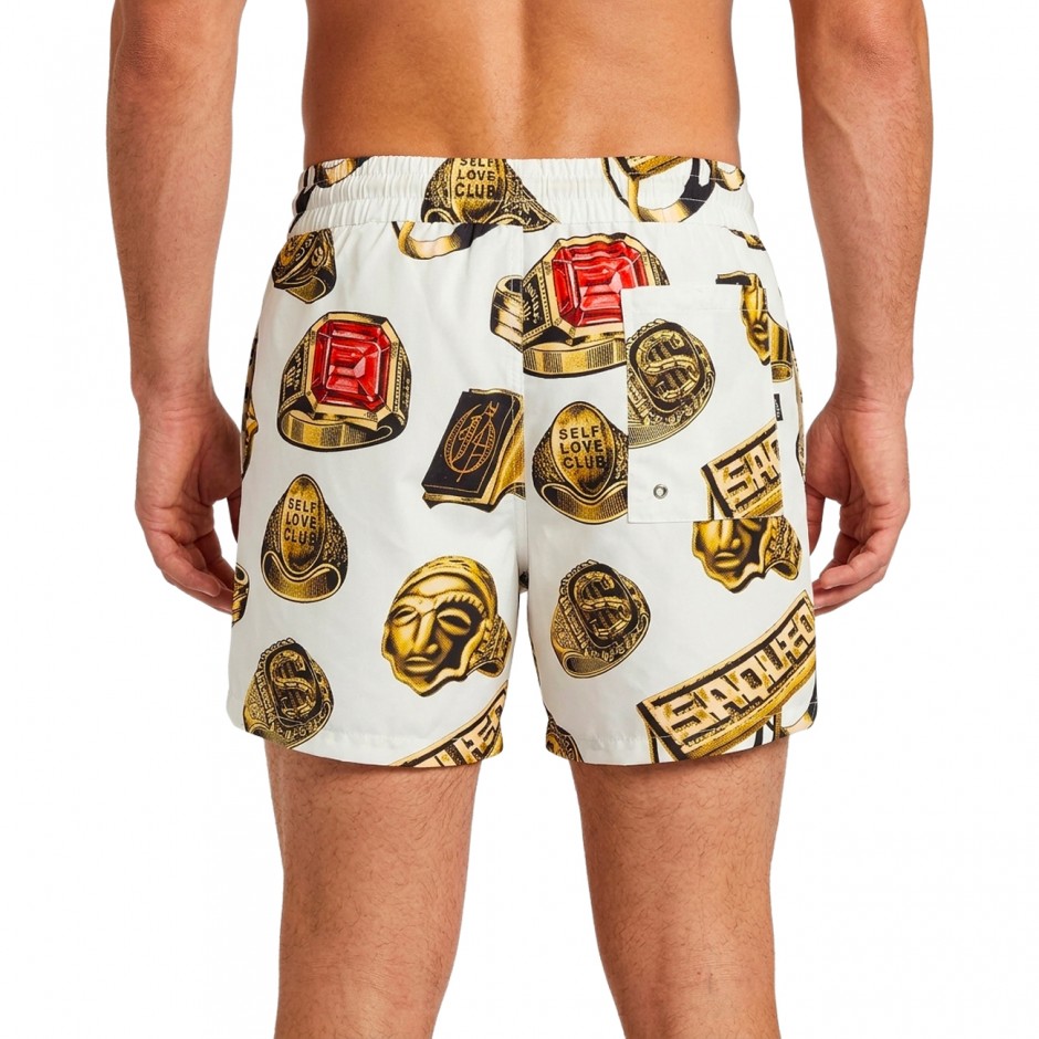 Men's Swim Shorts Ecru - Grimey The Og Tour