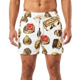 Men's Swim Shorts Ecru - Grimey The Og Tour Image 