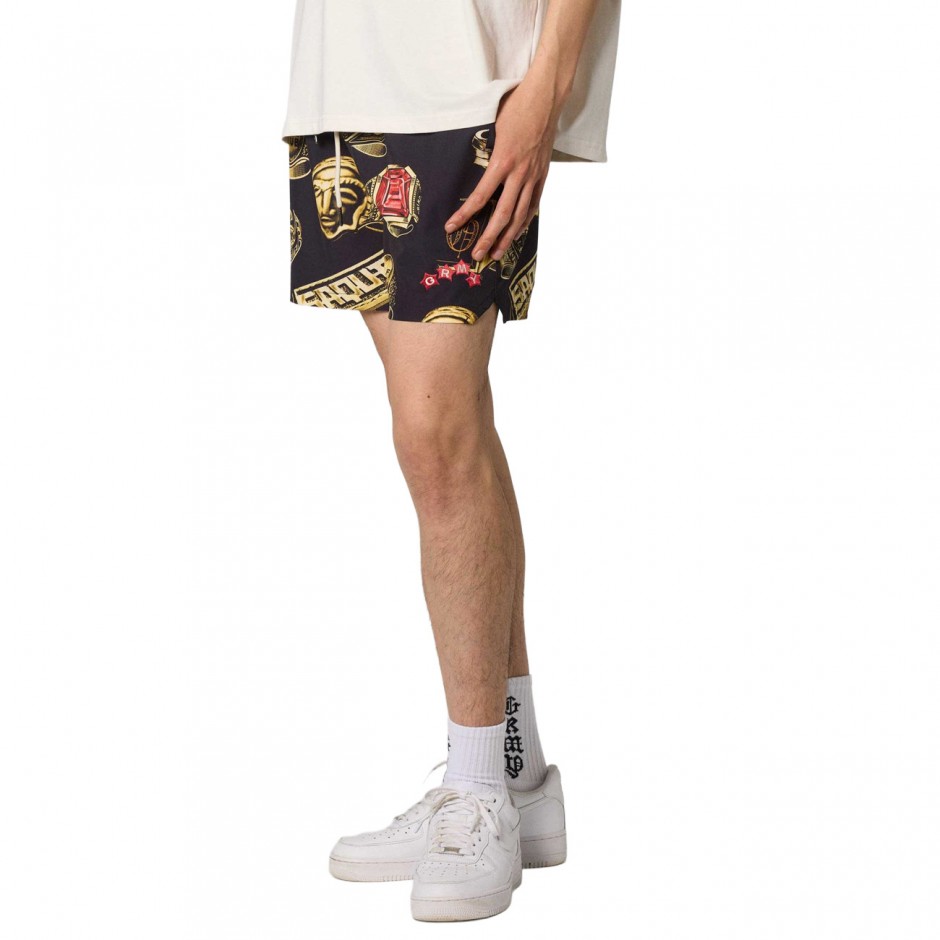 Men's Swim Shorts Black - Grimey The OG Tour