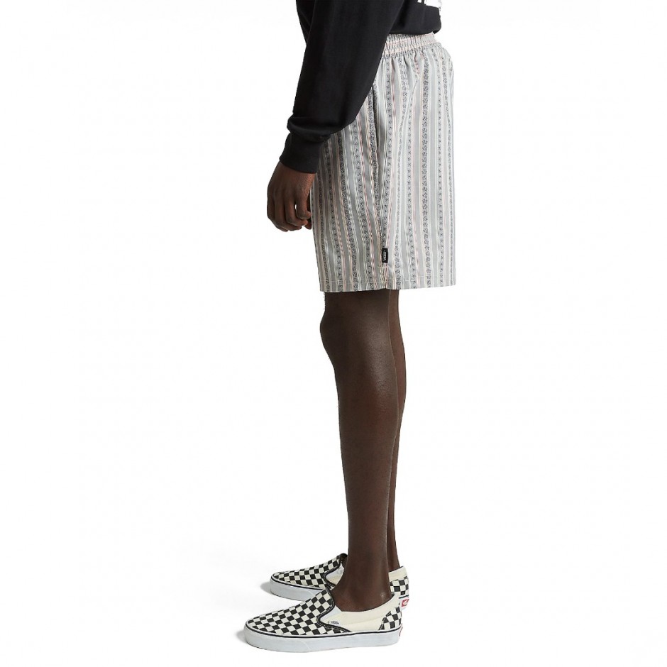Ανδρικό Μαγιό Βερμούδα Γκρι - Vans Primary Stripe Elastic