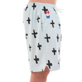 BEE UNUSUAL "TRUST NO LOVE 96" BASKETBALL SHORTS AB-232303-WHITE White Image 0