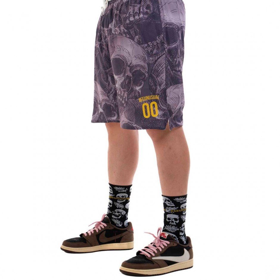 BEE UNUSUAL "WHAT YOU ARE" BASKETBALL SHORTS AB-232301-BLACK Black