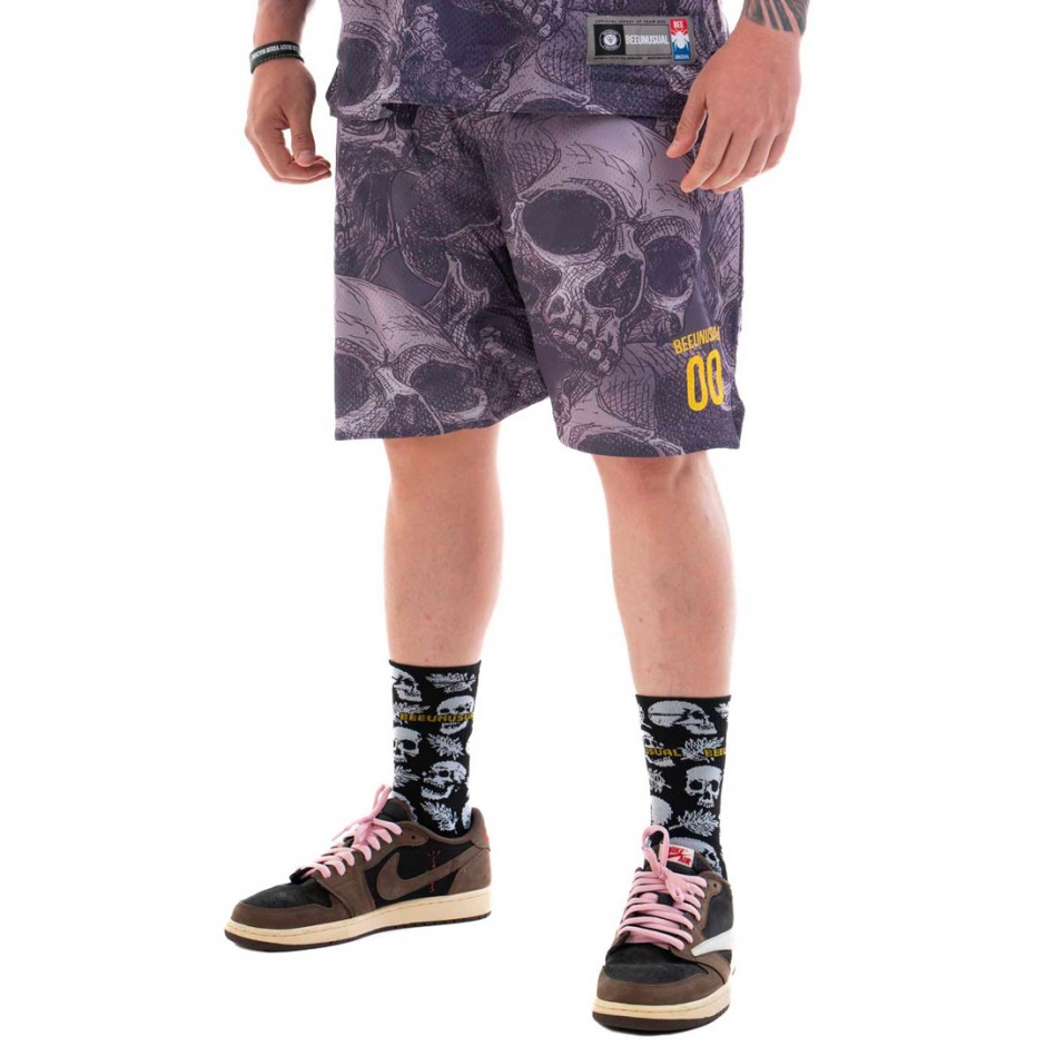 BEE UNUSUAL "WHAT YOU ARE" BASKETBALL SHORTS AB-232301-BLACK Black