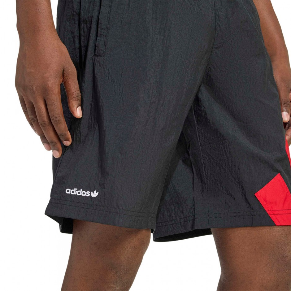 Ανδρική Βερμούδα Μαύρη - adidas Originals Adicolor Blocked