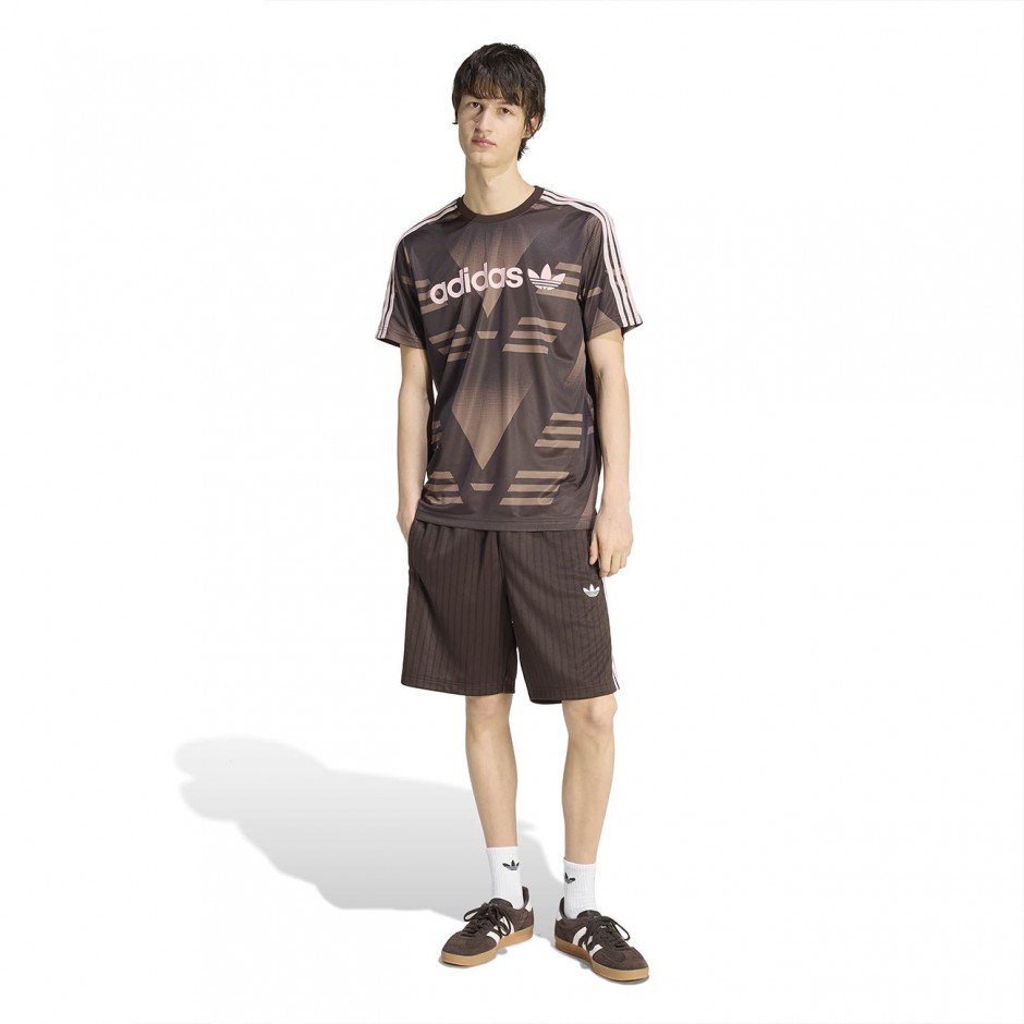 Men's Shorts Brown - adidas Originals Firebird Engineered Stripes