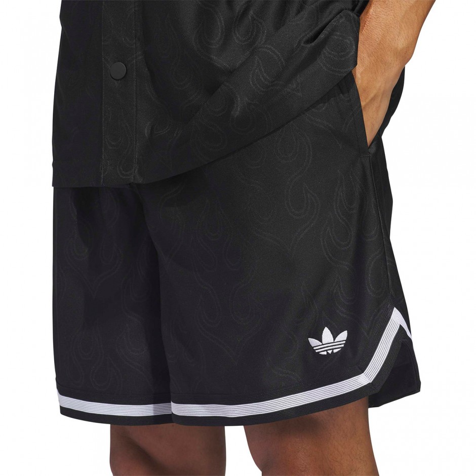 Ανδρική Βερμούδα Μαύρη - adidas Originals Basketball Flame