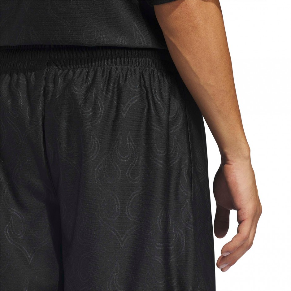 Ανδρική Βερμούδα Μαύρη - adidas Originals Basketball Flame